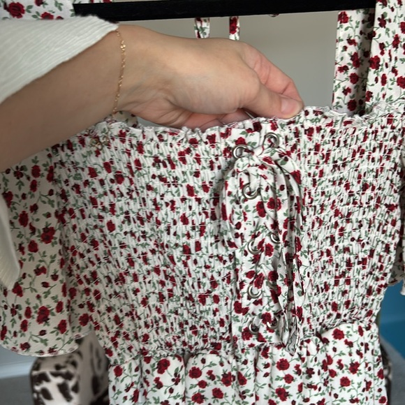 Bailey Blue floral tie dresss - Picture 6 of 7